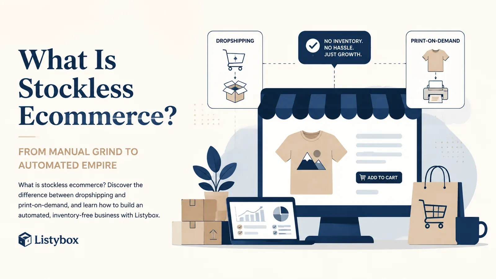 What Is Stockless Ecommerce? From Manual Grind to Automated Empire - post cover