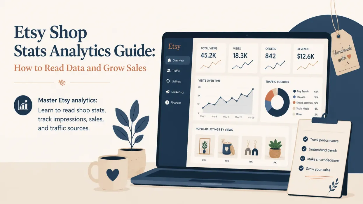 Etsy Shop Stats Analytics Guide: How to Read Data and Grow Sales - blog post