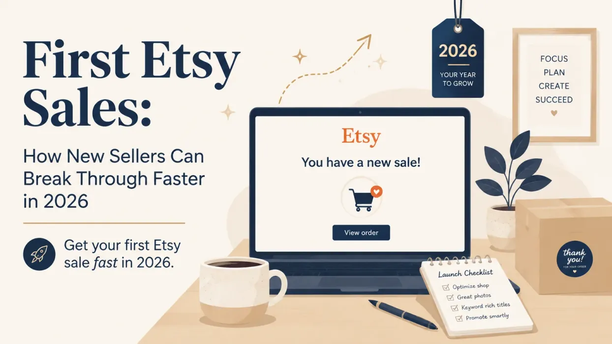 First Etsy Sales: How New Sellers Can Break Through Faster in 2026 - blog post