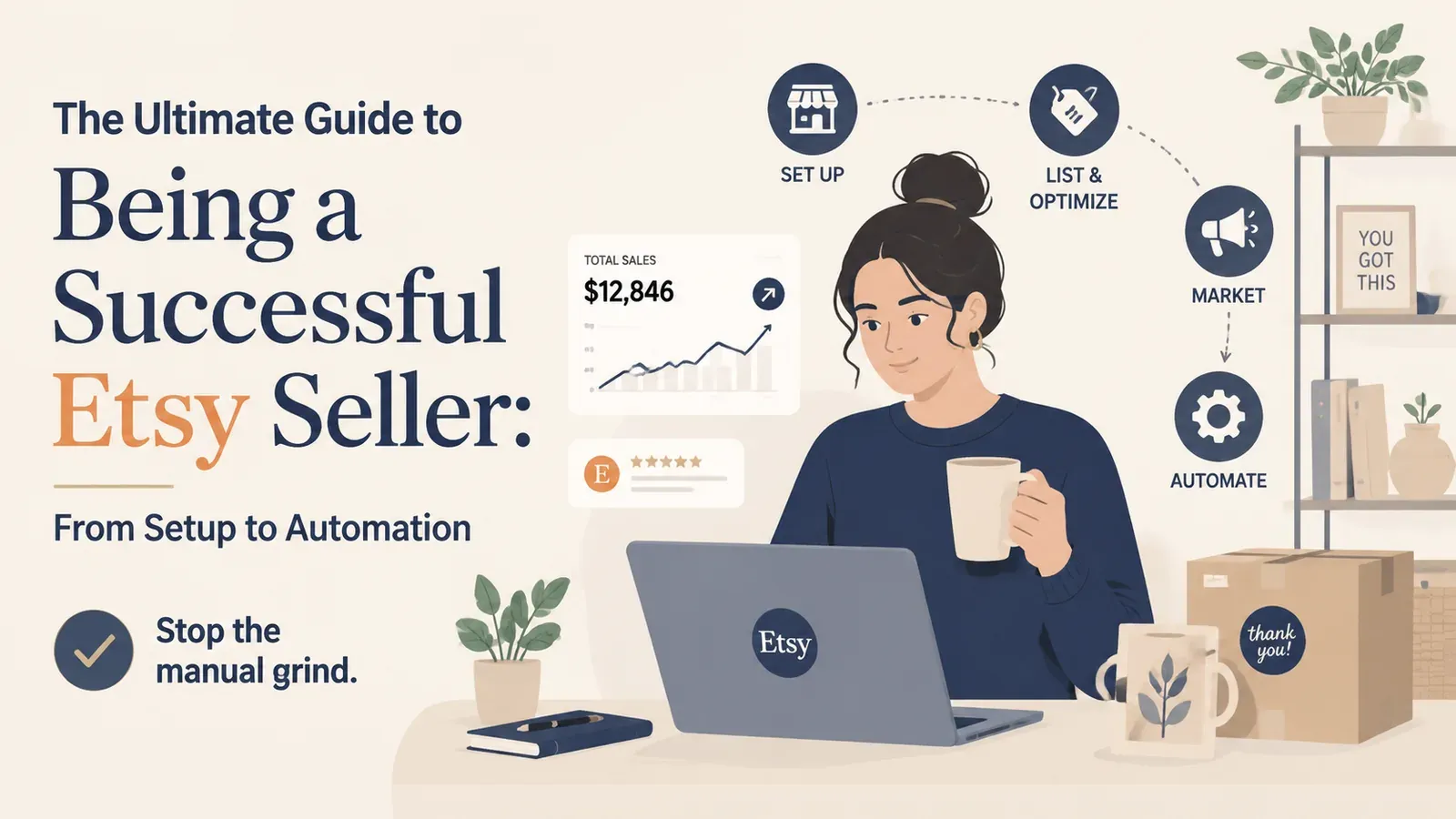 The Ultimate Guide to Being a Successful Etsy Seller: From Setup to Automation - post cover