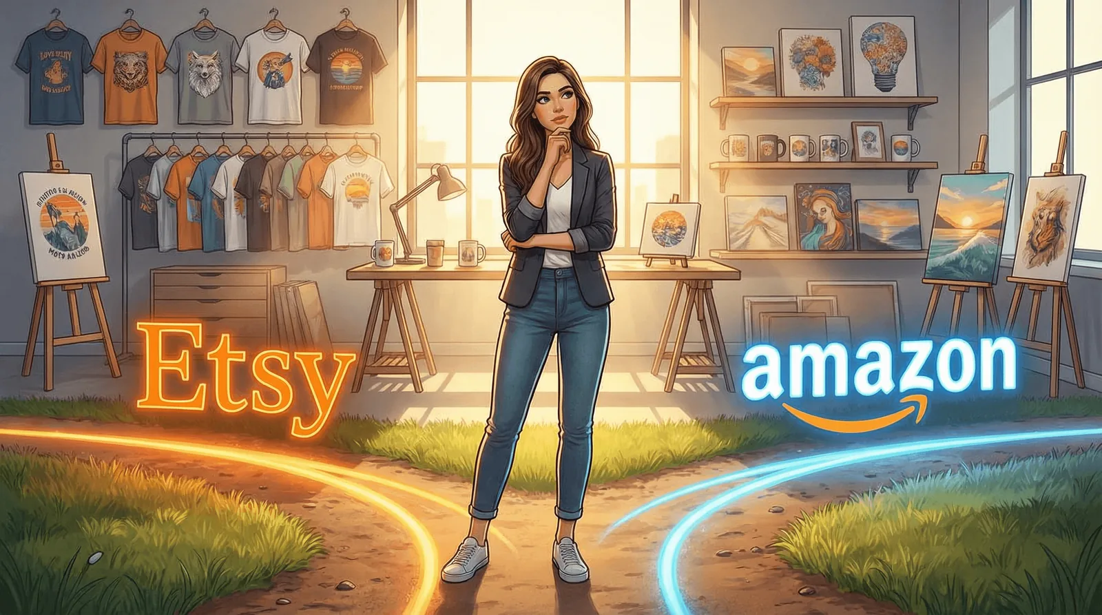 Etsy vs Amazon POD: Which Platform Will Make You More Money in 2025? - blog post