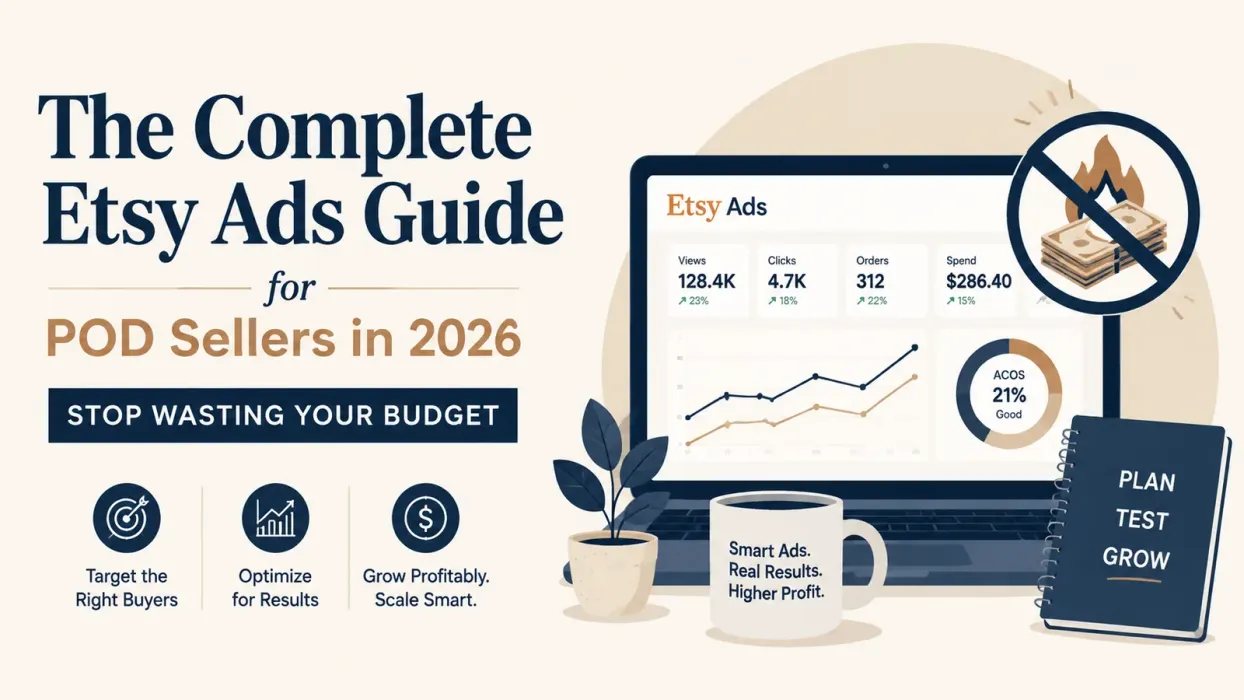 The Complete Etsy Ads Guide for POD Sellers in 2026: Stop Wasting Your Budget - blog post