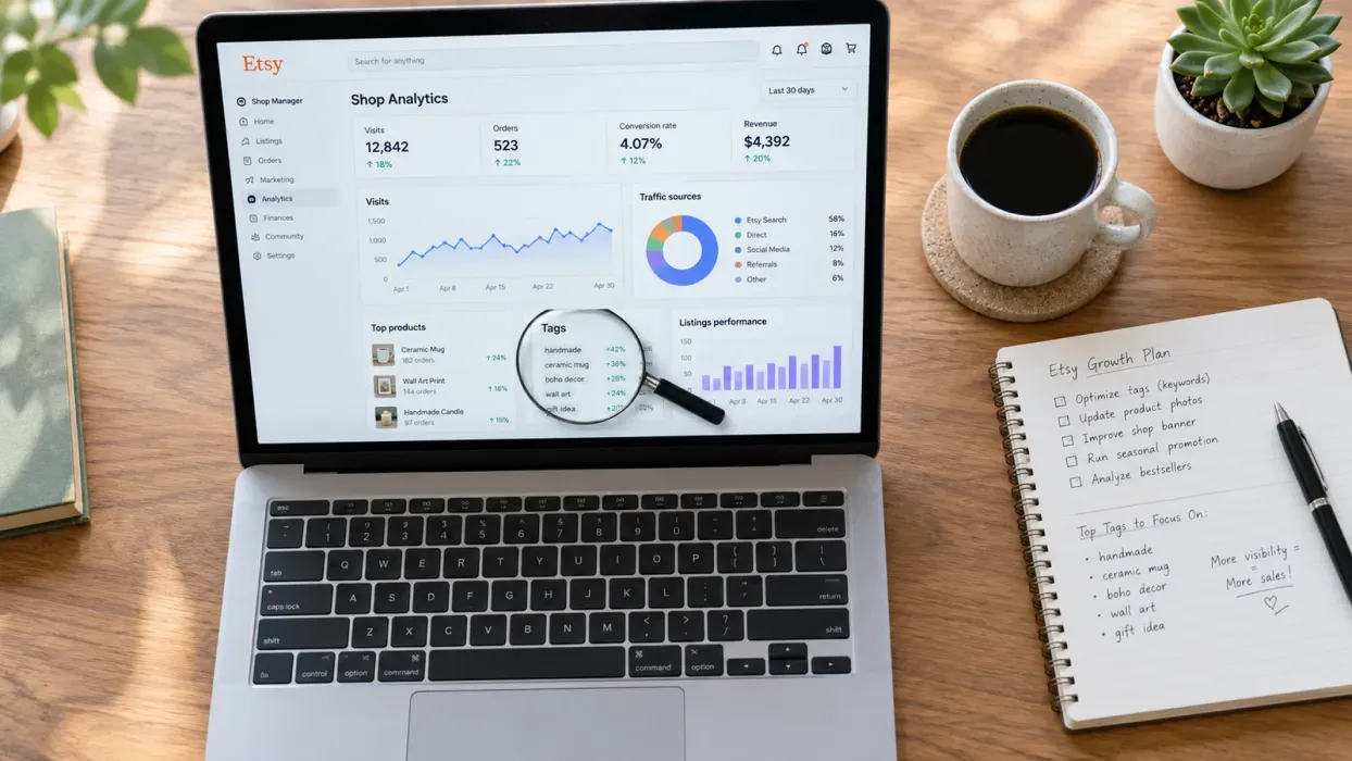Etsy SEO İstatistikleriyle Etiketleri Düzeltme: Veri Odaklı Optimizasyon - blog yazısı