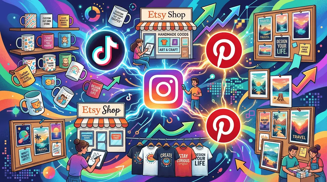 Mastering Social Media for Print on Demand: The Hub-and-Spoke Strategy - blog post