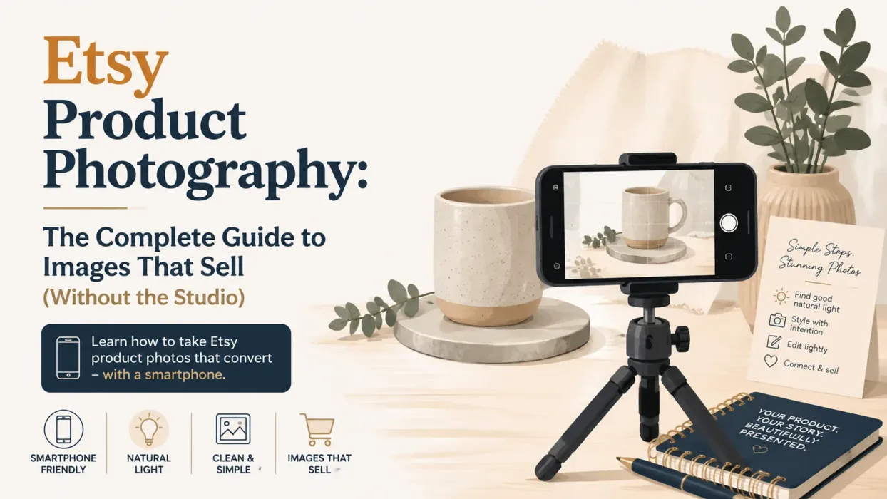 Etsy Product Photography: The Complete Guide to Images That Sell (Without the Studio) - blog post