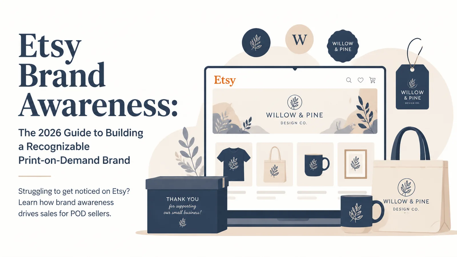 Etsy Brand Awareness: The 2026 Guide to Building a Recognizable Print-on-Demand Brand - blog post