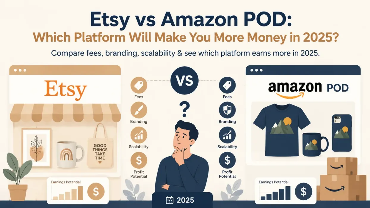 Etsy vs Amazon POD: Which Platform Will Make You More Money in 2025? - blog post