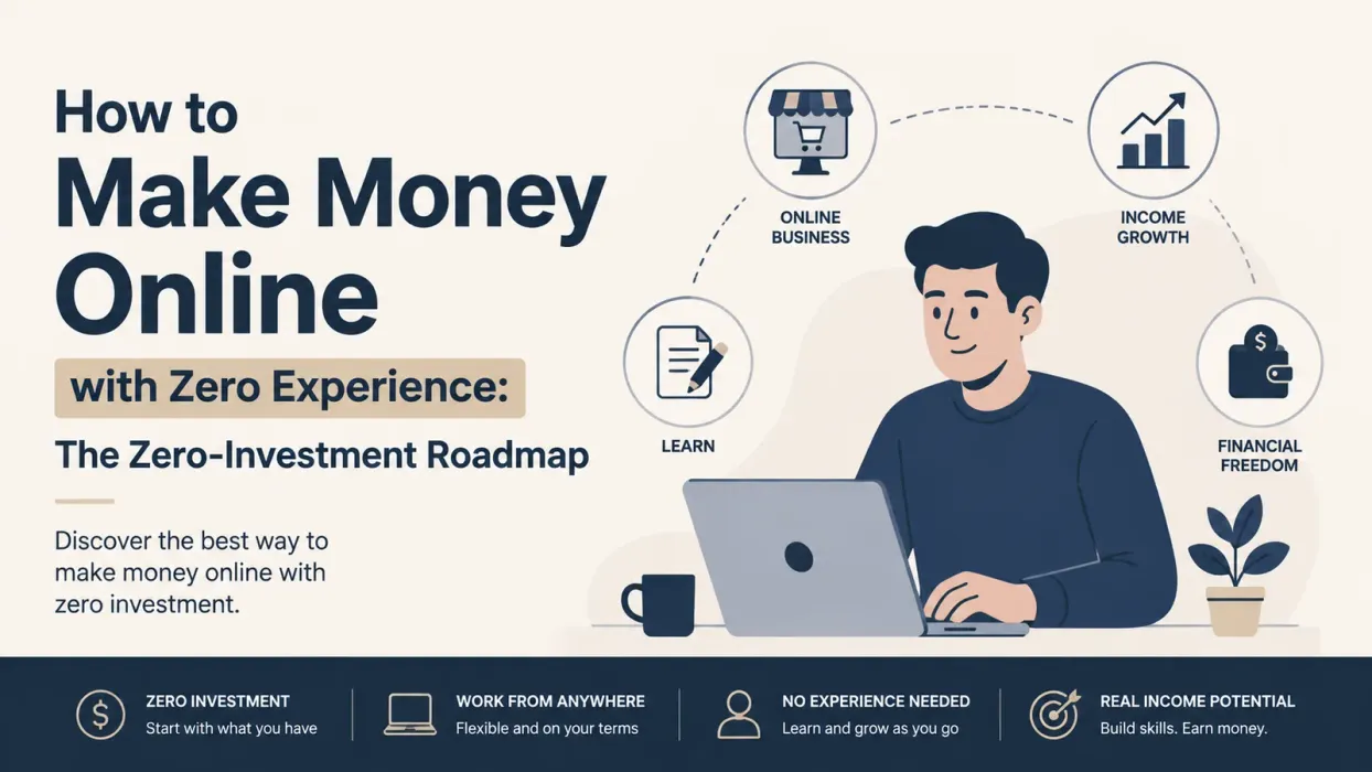 How to Make Money Online with Zero Experience: The Zero-Investment Roadmap - blog post