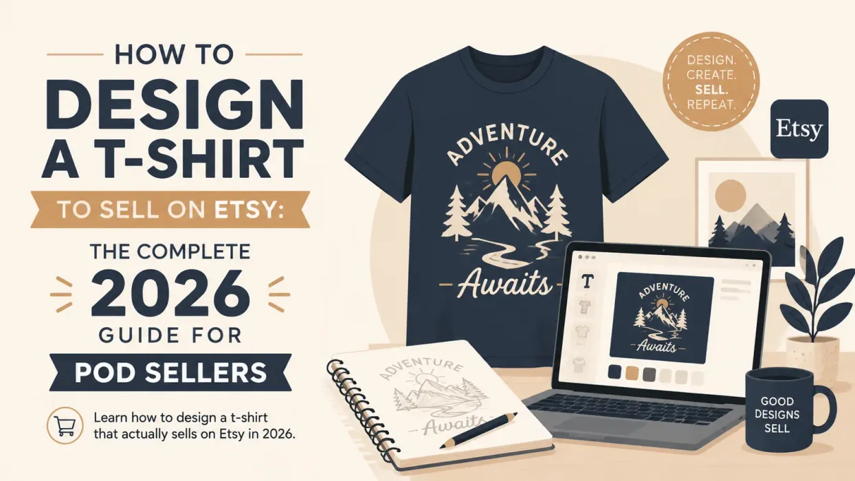 How to Design a T-Shirt to Sell on Etsy: The Complete 2026 Guide for POD Sellers - blog post