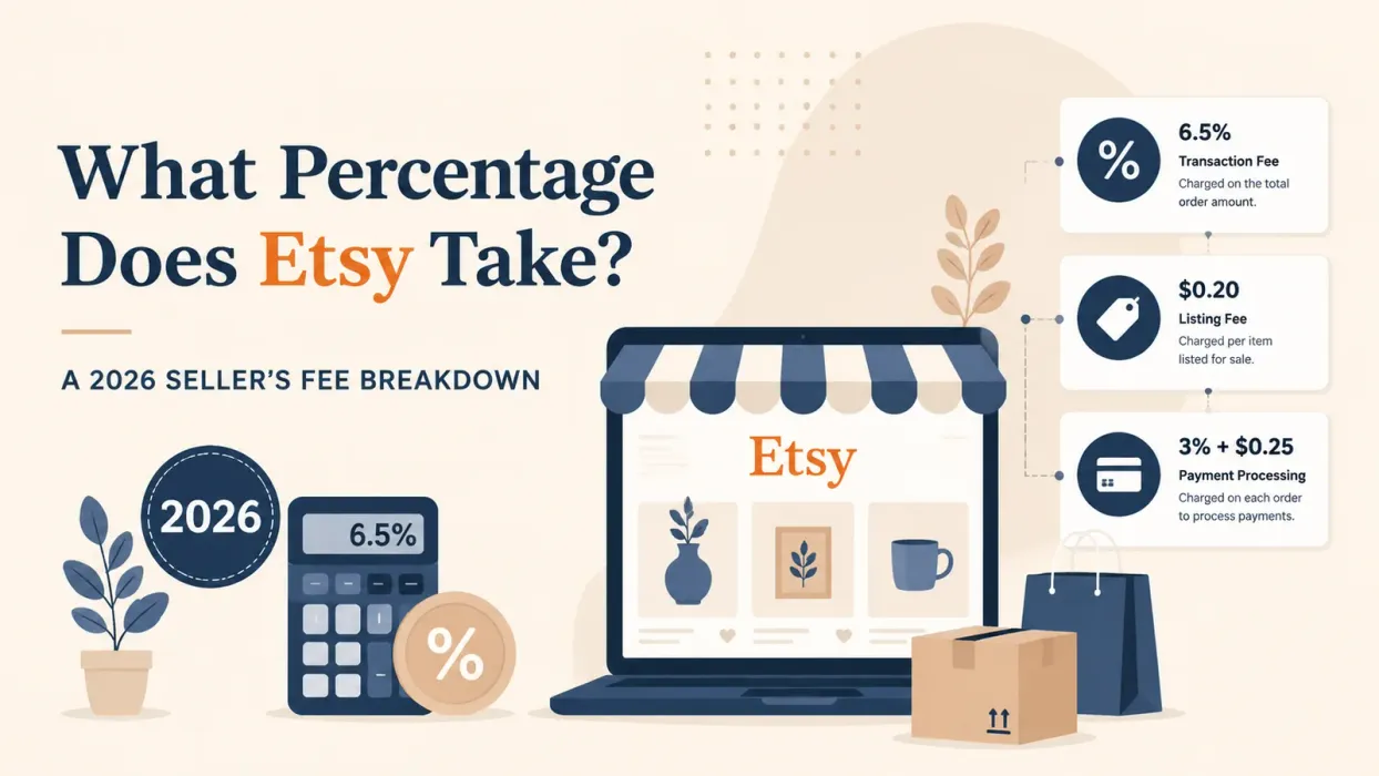 What Percentage Does Etsy Take? A 2026 Seller's Fee Breakdown - blog post