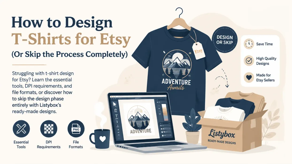 How to Design T-Shirts for Etsy (Or Skip the Process Completely) - blog post