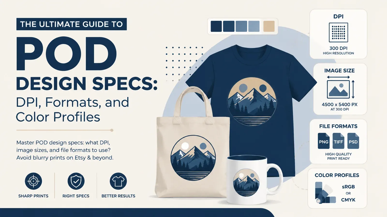 The Ultimate Guide to POD Design Specs: DPI, Formats, and Color Profiles - post cover