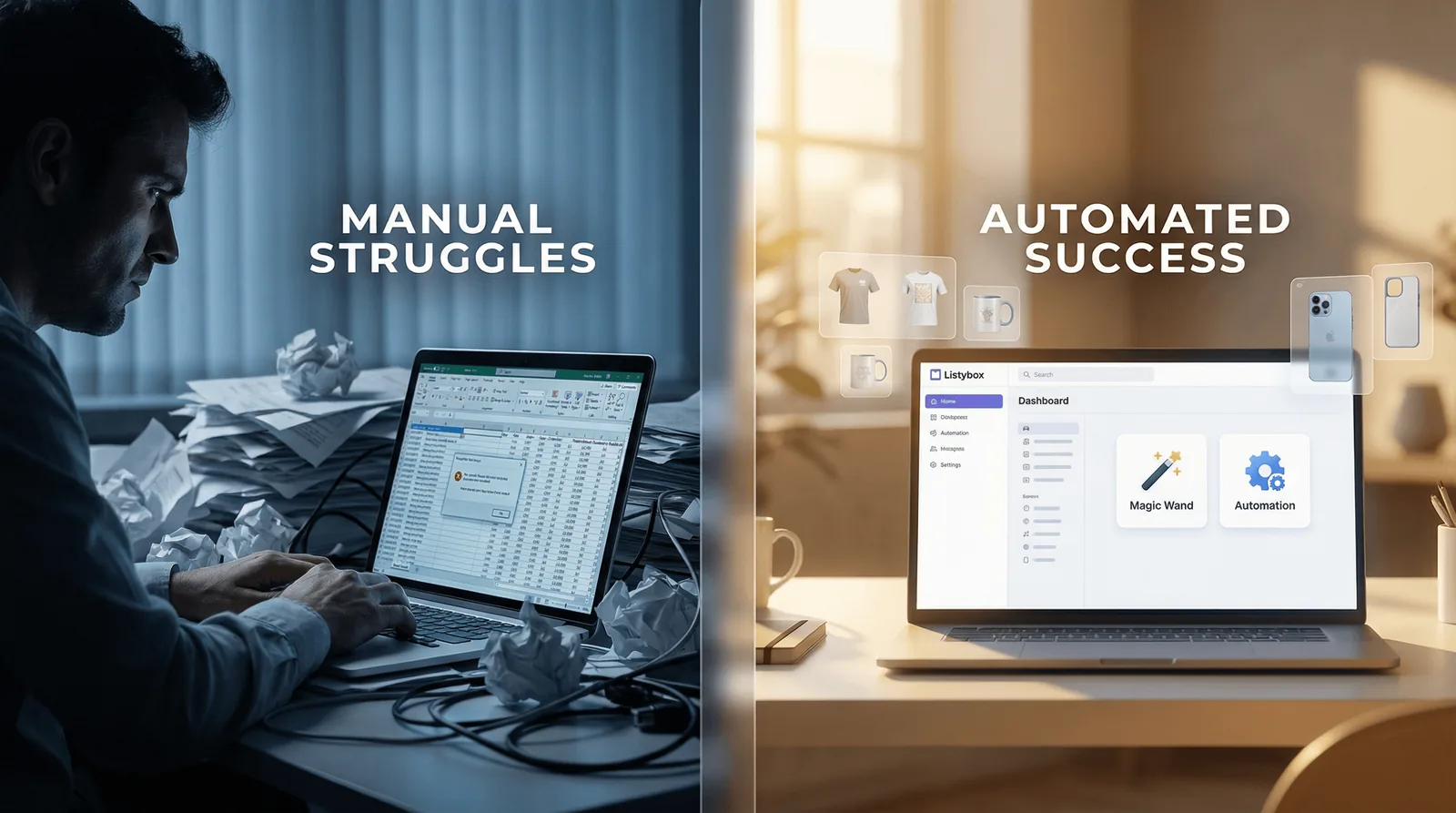 Listybox vs. Printify: The Integrated Ecosystem Advantage - blog post