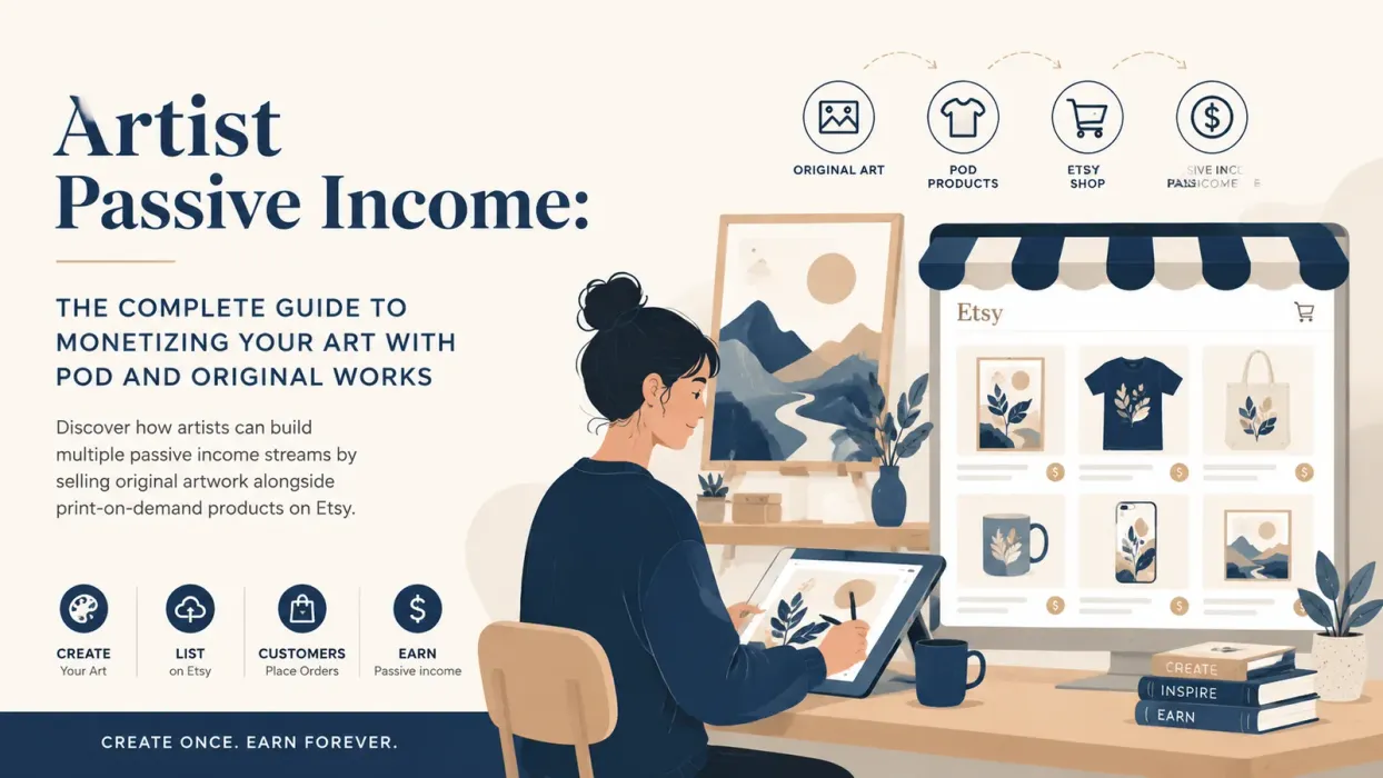 Artist Passive Income: The Complete Guide to Monetizing Your Art with POD and Original Works - blog post