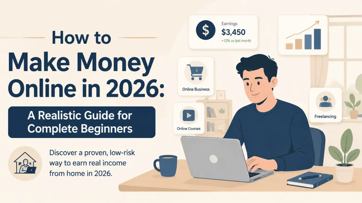 How to Make Money Online in 2026: A Realistic Guide for Complete Beginners - blog post