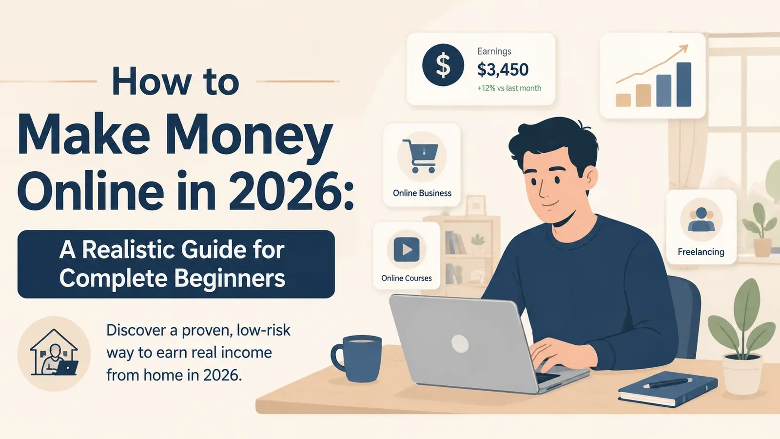 How to Make Money Online in 2026: A Realistic Guide for Complete Beginners - post cover