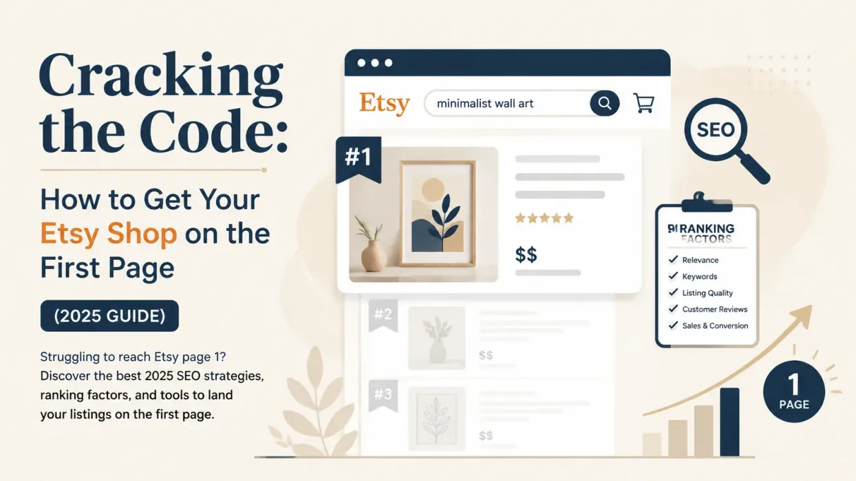 Cracking the Code: How to Get Your Etsy Shop on the First Page (2025 Guide) - blog post