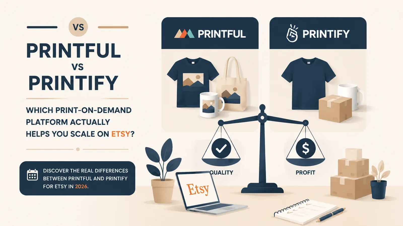 Printful vs Printify: Which Print-on-Demand Platform Actually Helps You Scale on Etsy? - post cover