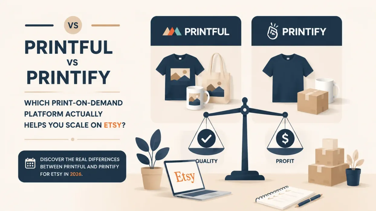 Printful vs Printify: Which Print-on-Demand Platform Actually Helps You Scale on Etsy? - blog post