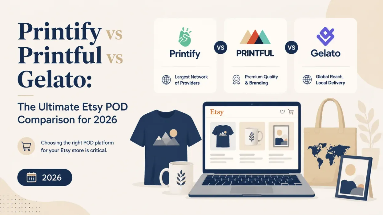 Printify vs Printful vs Gelato: The Ultimate Etsy POD Comparison for 2026 - blog post