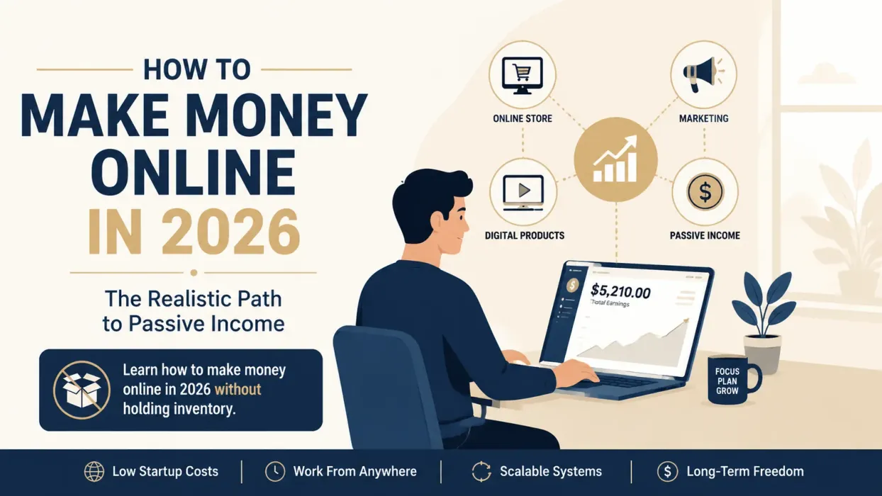 How to Make Money Online in 2026: The Realistic Path to Passive Income - blog post