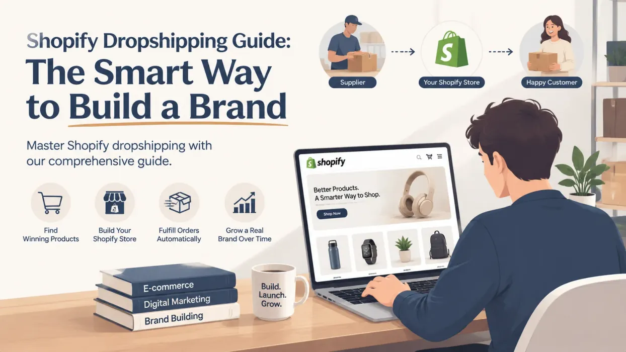 Shopify Dropshipping Guide: The Smart Way to Build a Brand - blog post