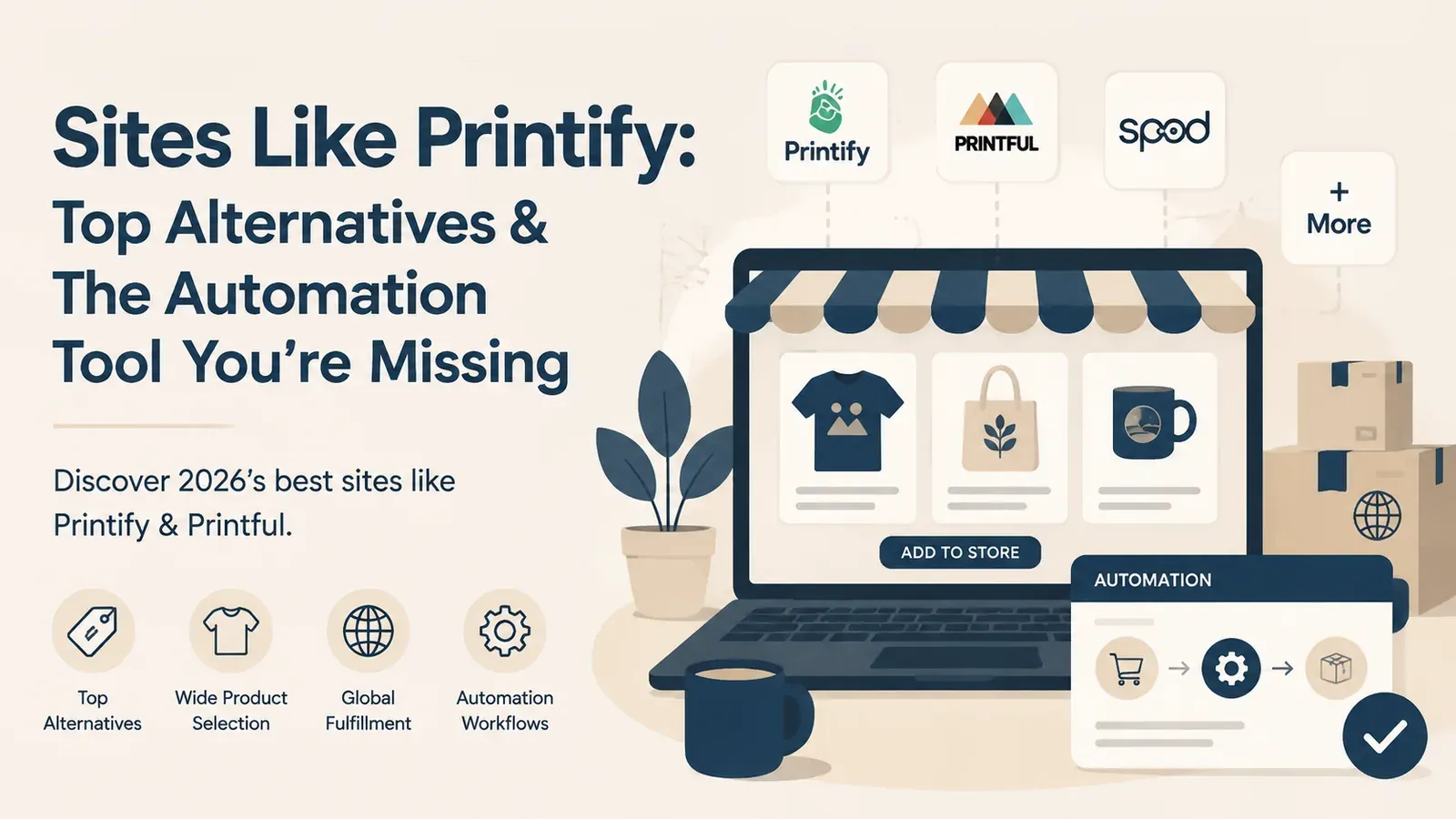 Sites Like Printify: Top Alternatives & The Automation Tool You're Missing - post cover