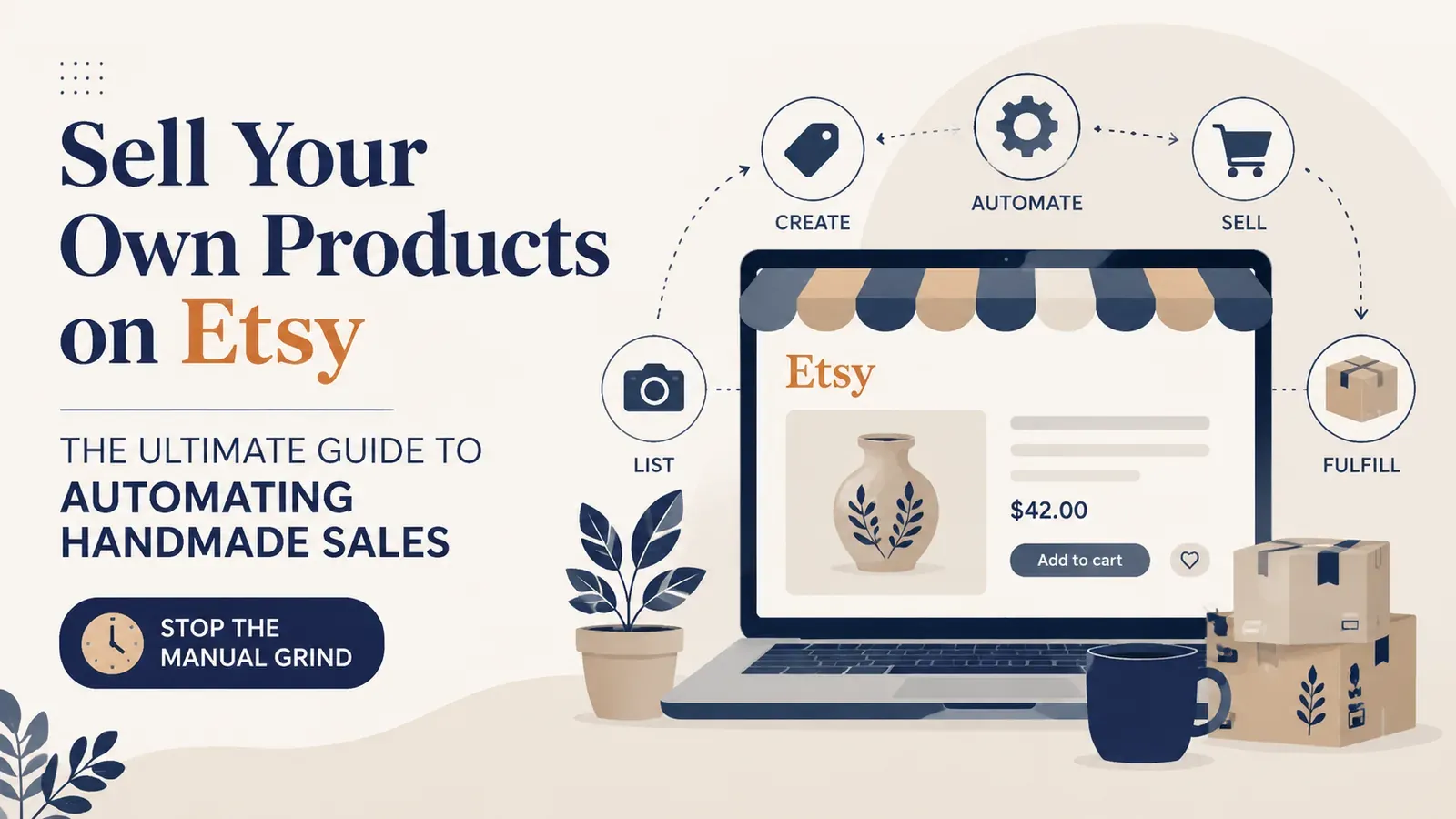 Sell Your Own Products on Etsy: The Ultimate Guide to Automating Handmade Sales - post cover