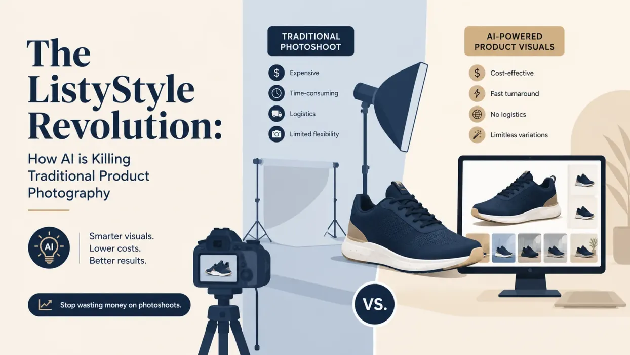 The Listystyle Revolution: The End of Traditional Product Photography - blog post