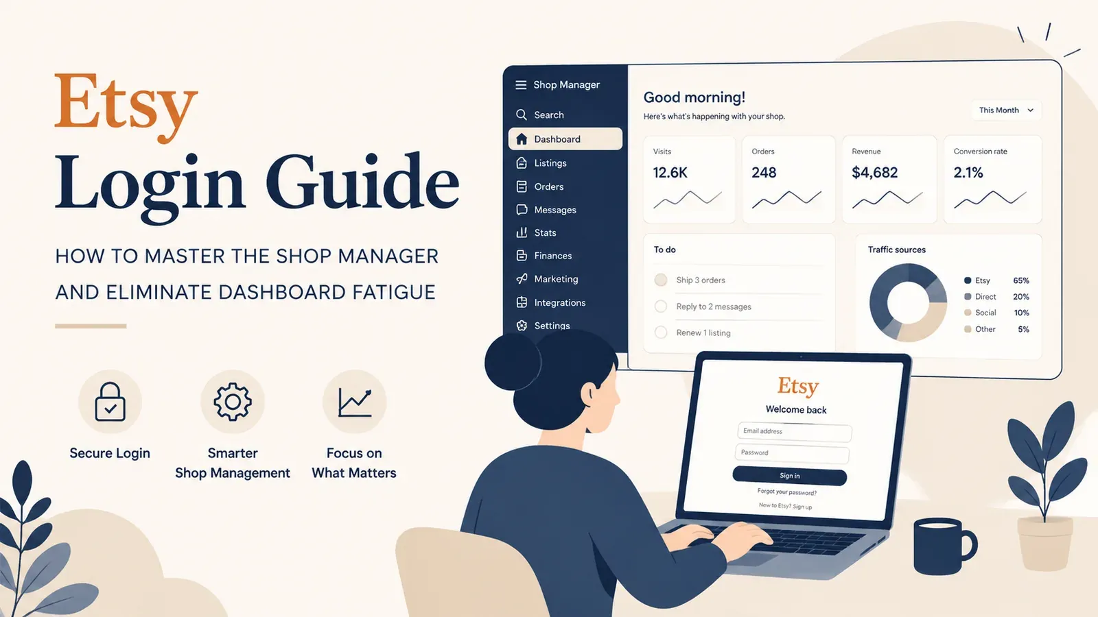 Etsy Login Guide: How to Master the Shop Manager and Eliminate Dashboard Fatigue - post cover