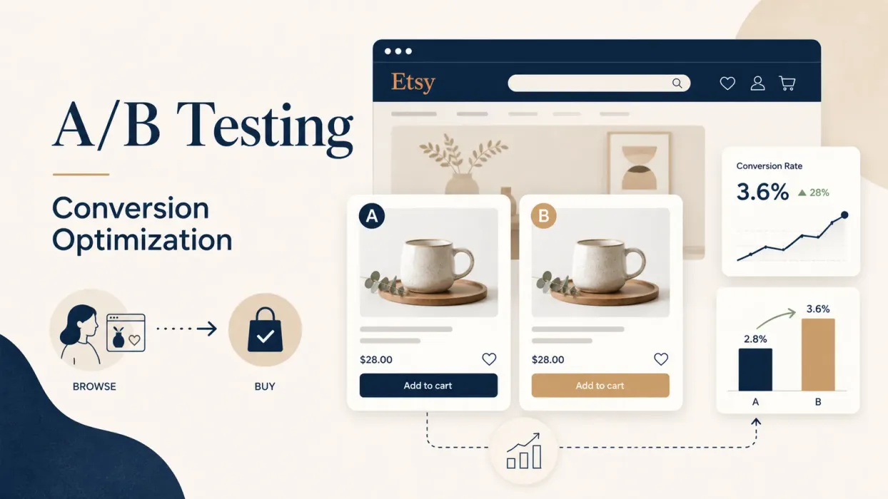 Etsy Conversion Optimization: Master A/B Testing to Transform Browsers Into Buyers - blog post