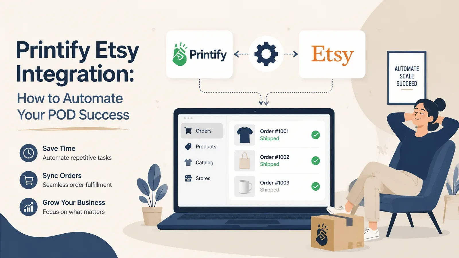 Printify Etsy Integration: How to Automate Your POD Success - post cover