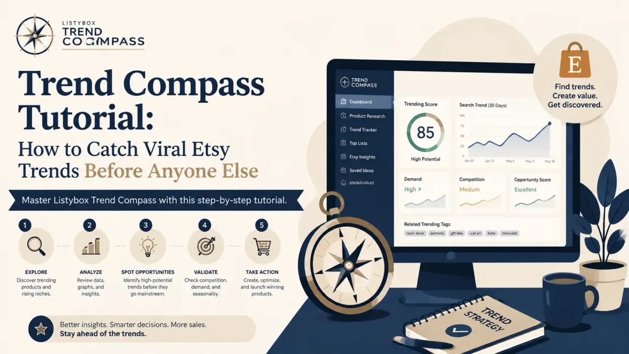 Trend Compass Tutorial: How to Catch Viral Etsy Trends Before Anyone Else - blog post