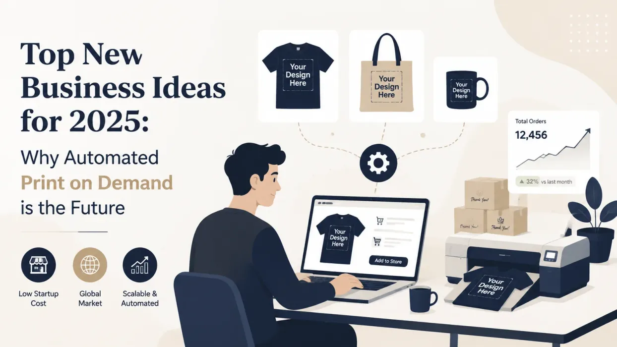 Top New Business Ideas for 2025: Why Automated Print on Demand is the Future - blog post