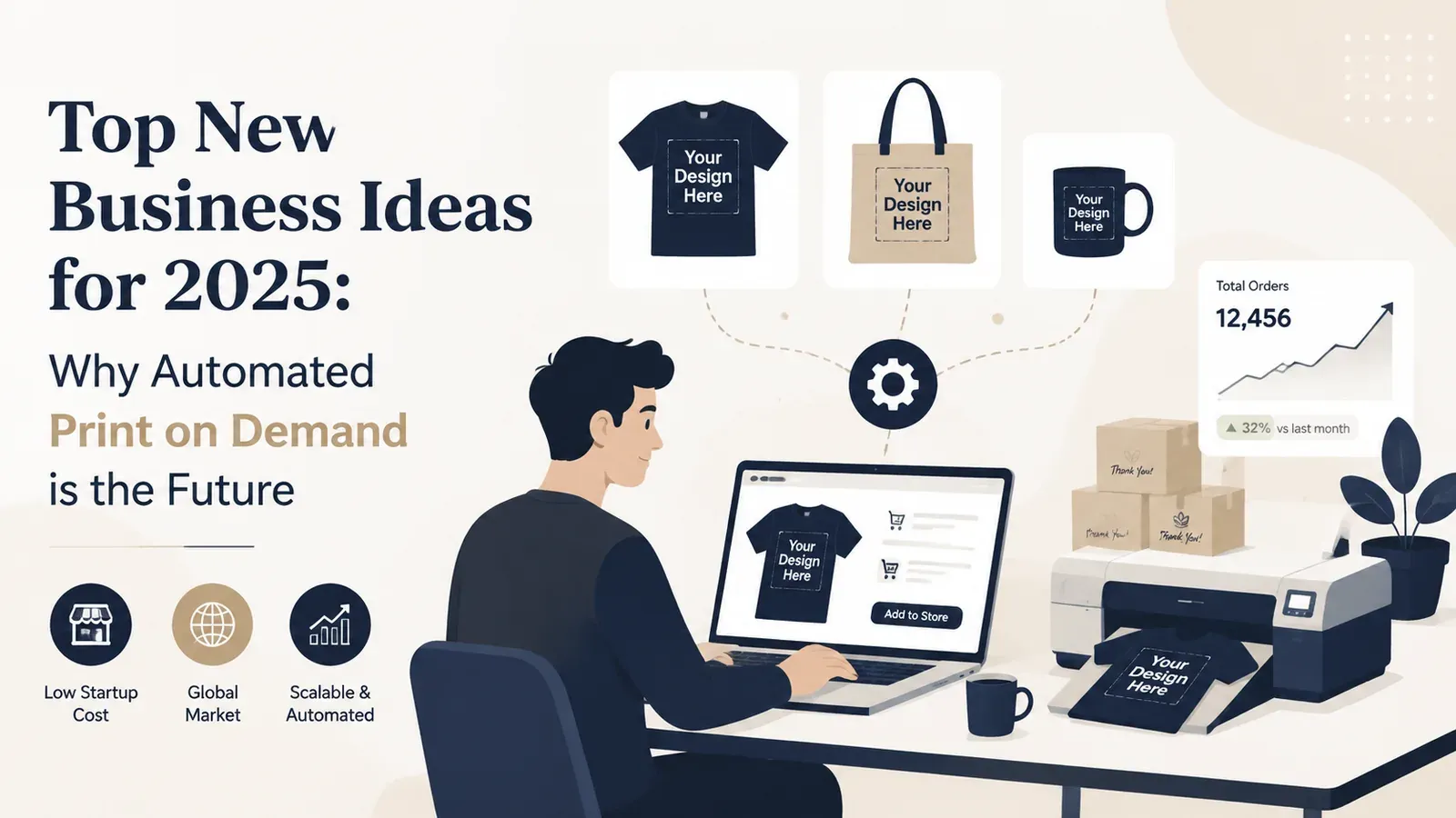 Top New Business Ideas for 2025: Why Automated Print on Demand is the Future - post cover