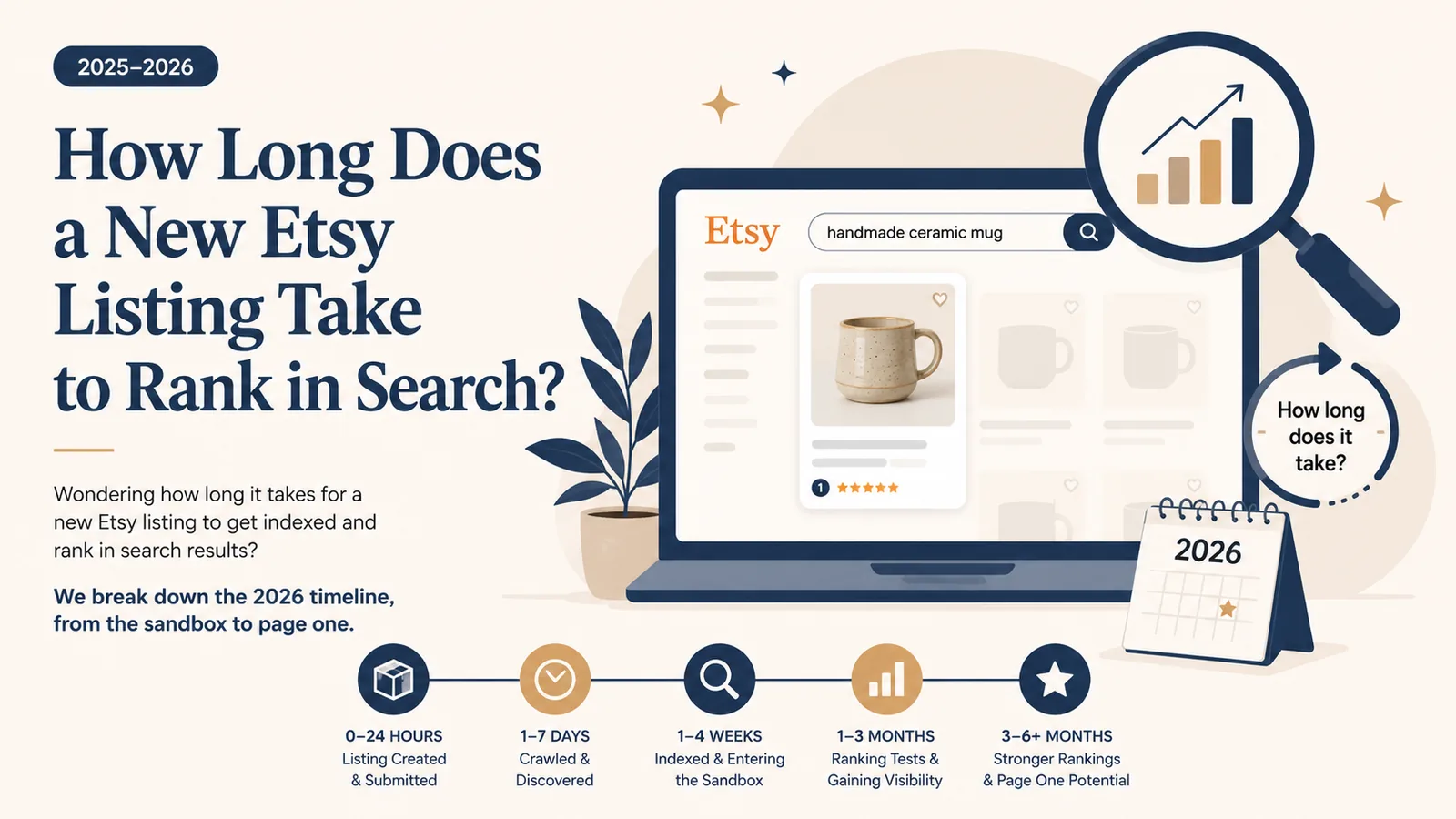 How Long Does a New Etsy Listing Take to Rank in Search? (2025-2026) - blog post