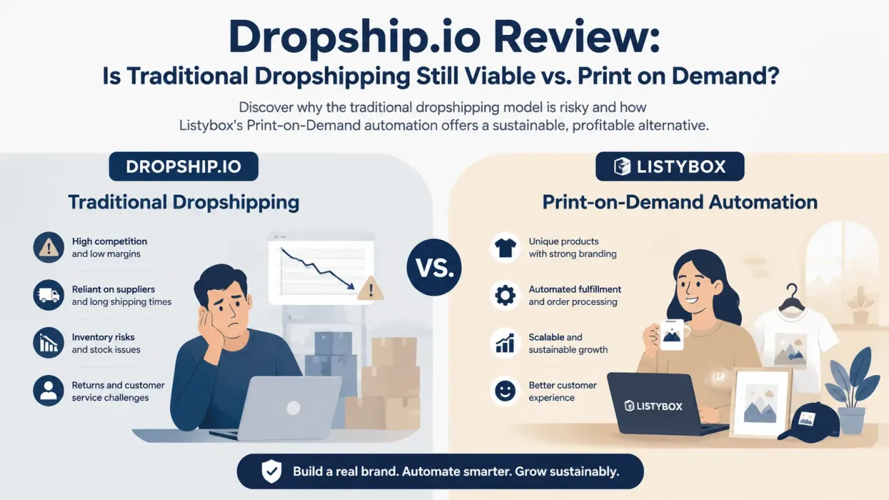 Dropship.io Review: Is Traditional Dropshipping Still Viable vs. Print on Demand? - blog post