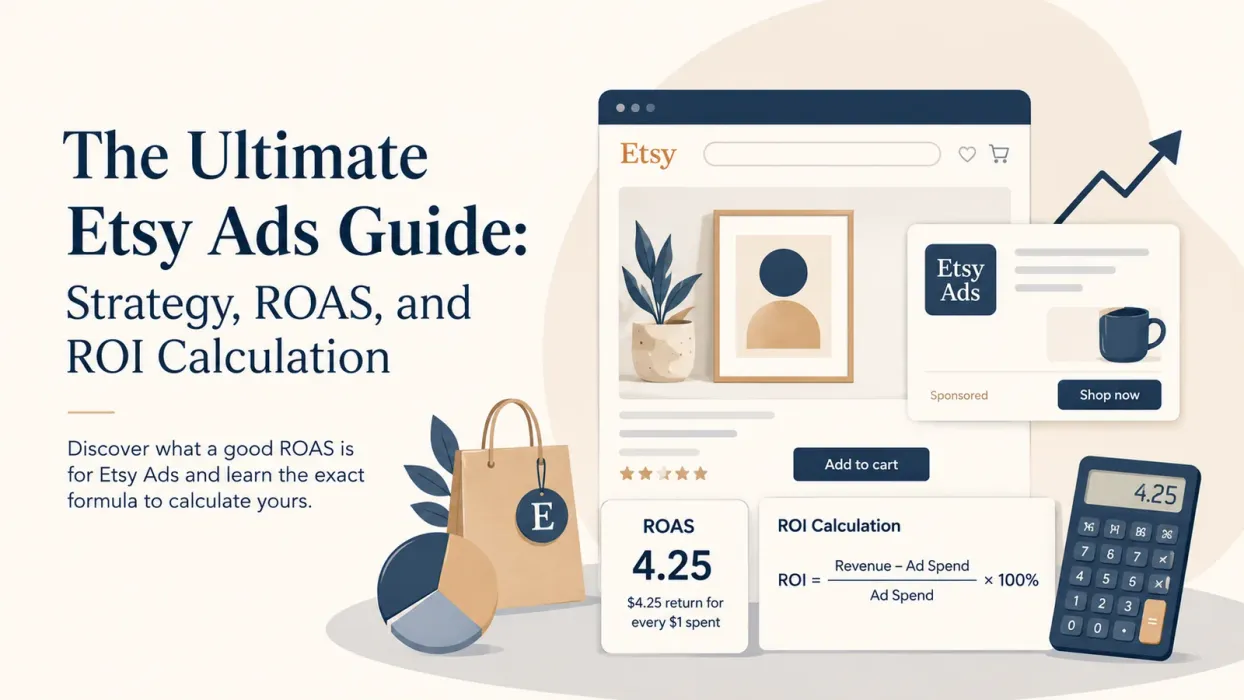 The Ultimate Etsy Ads Guide: Strategy, ROAS, and ROI Calculation - blog post