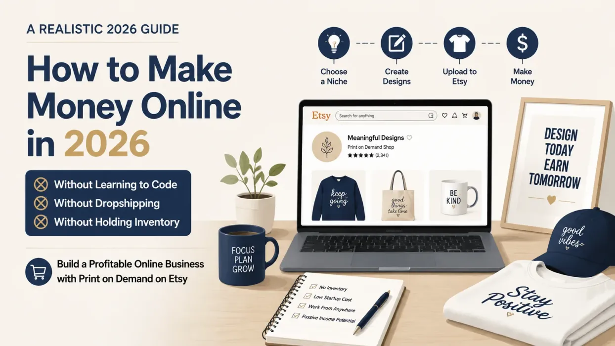 How to Make Money Online in 2026 Without Learning to Code, Dropship, or Hold Inventory - blog post