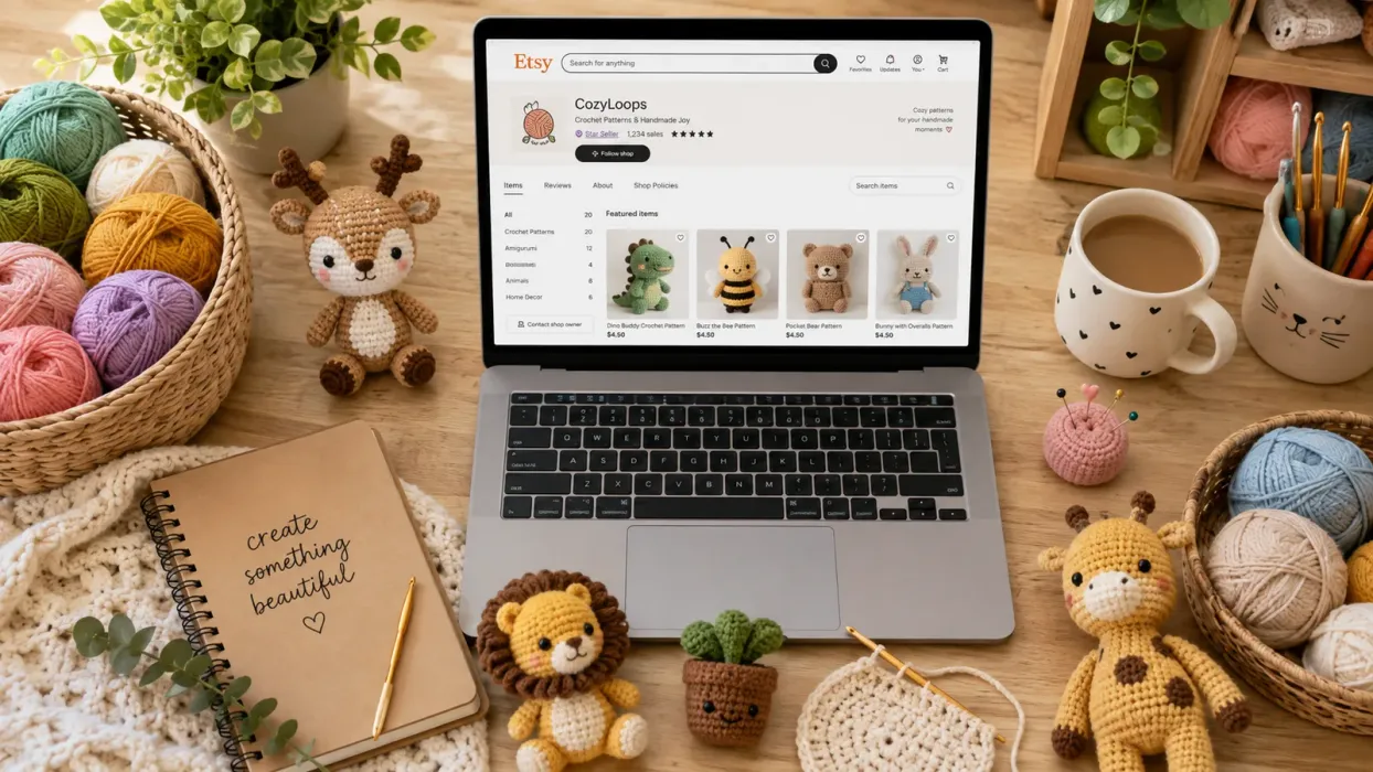 Tığ İşi Modelleri Satmak: Etsy'de El Emeğinden Pasif Gelire Adım Adım Rehber - blog yazısı