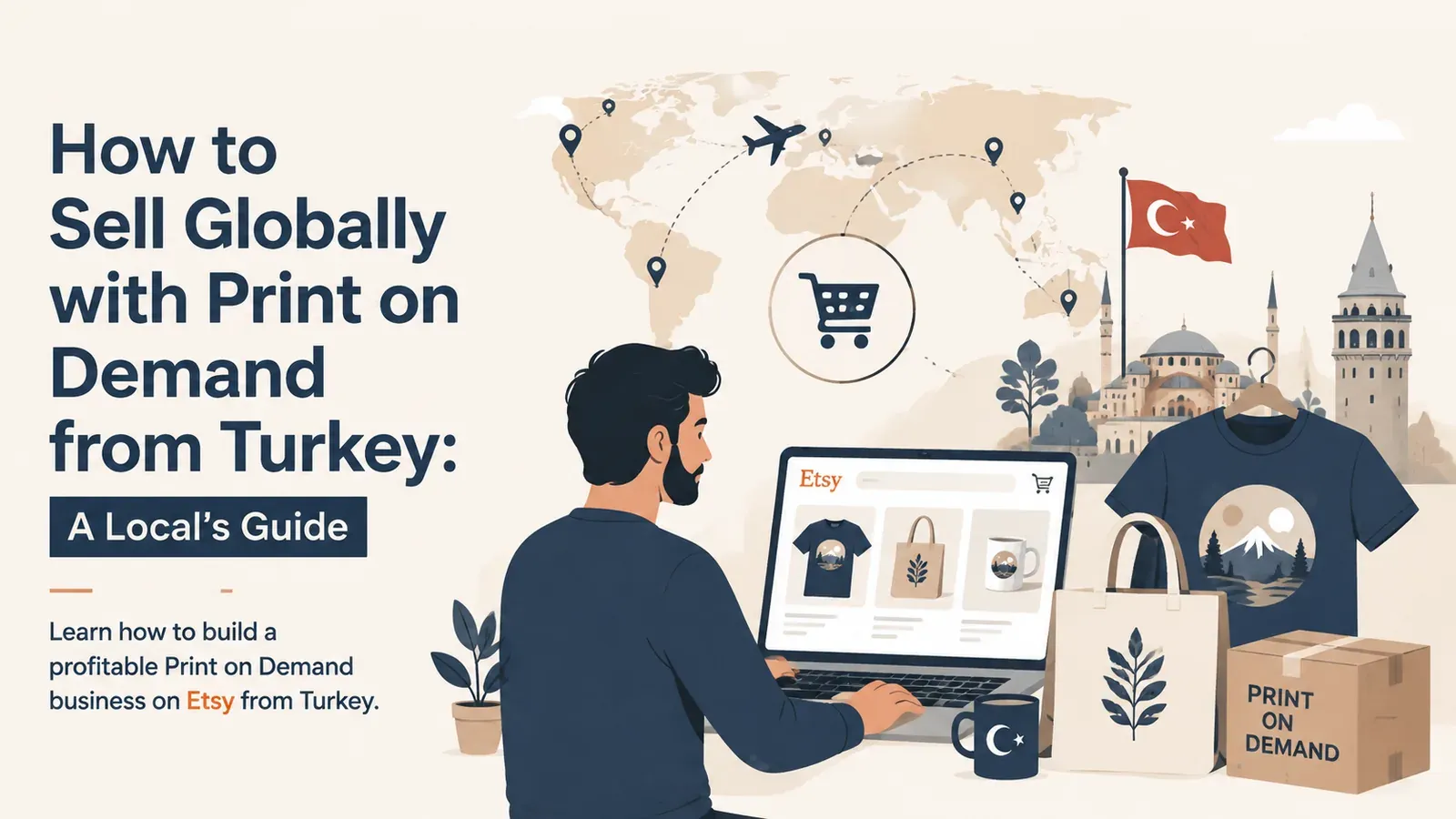 How to Sell Globally with Print on Demand from Turkey: A Local's Guide - post cover