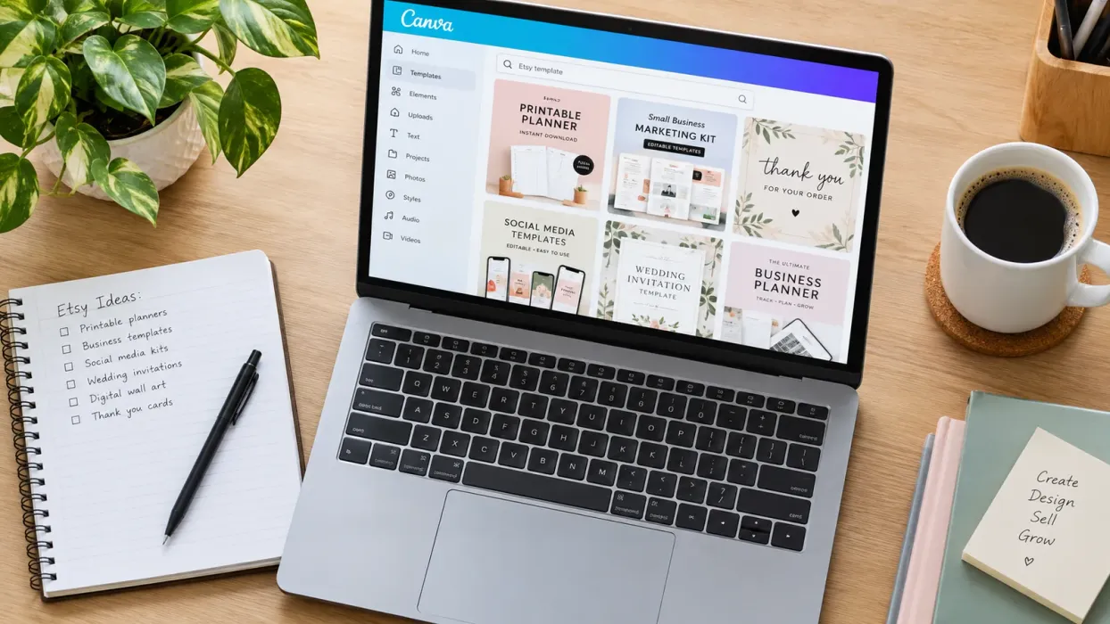 Etsy'de Canva Şablonu Satma: 2026'nın En Kapsamlı Rehberi - blog yazısı
