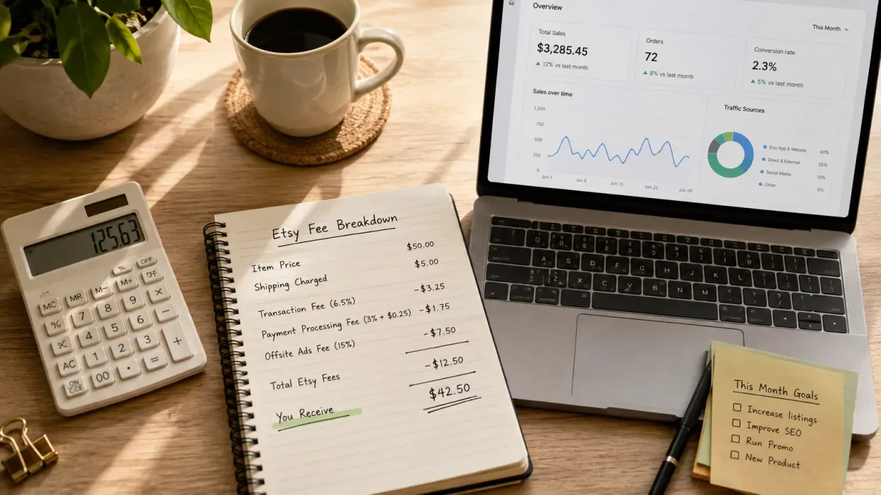 Etsy Commission Rates 2026: Full Fee Breakdown - blog post