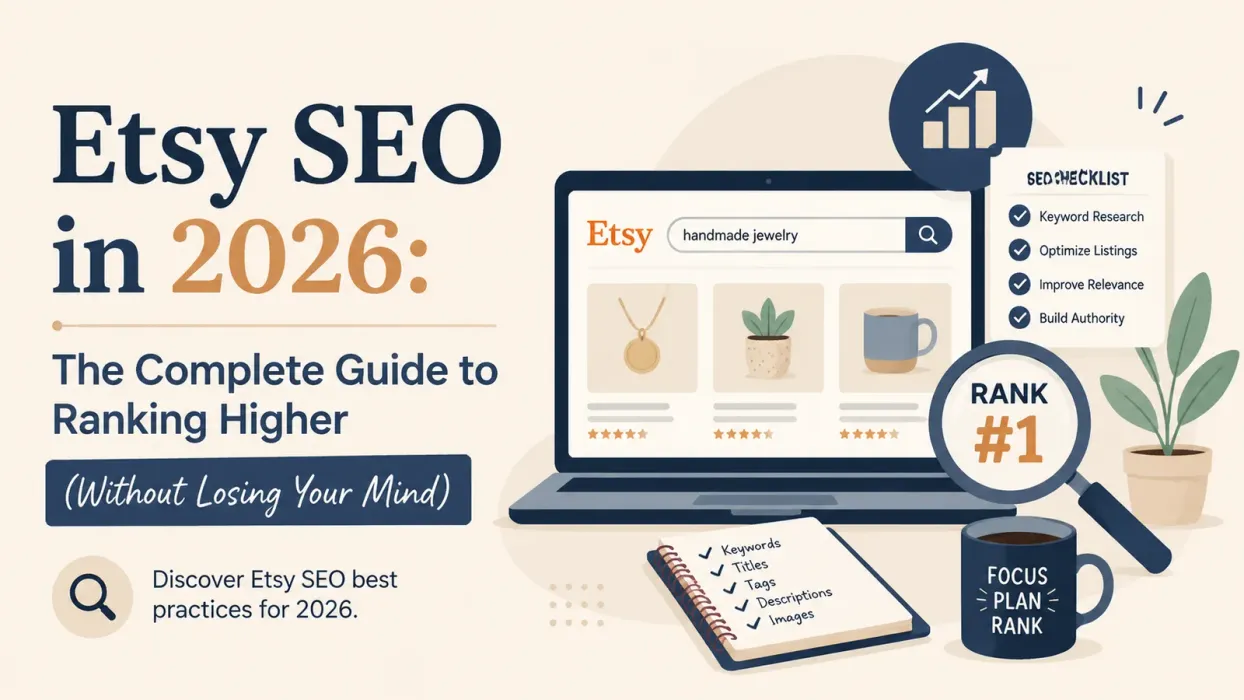 Etsy SEO in 2026: The Complete Guide to Ranking Higher (Without Losing Your Mind) - blog post