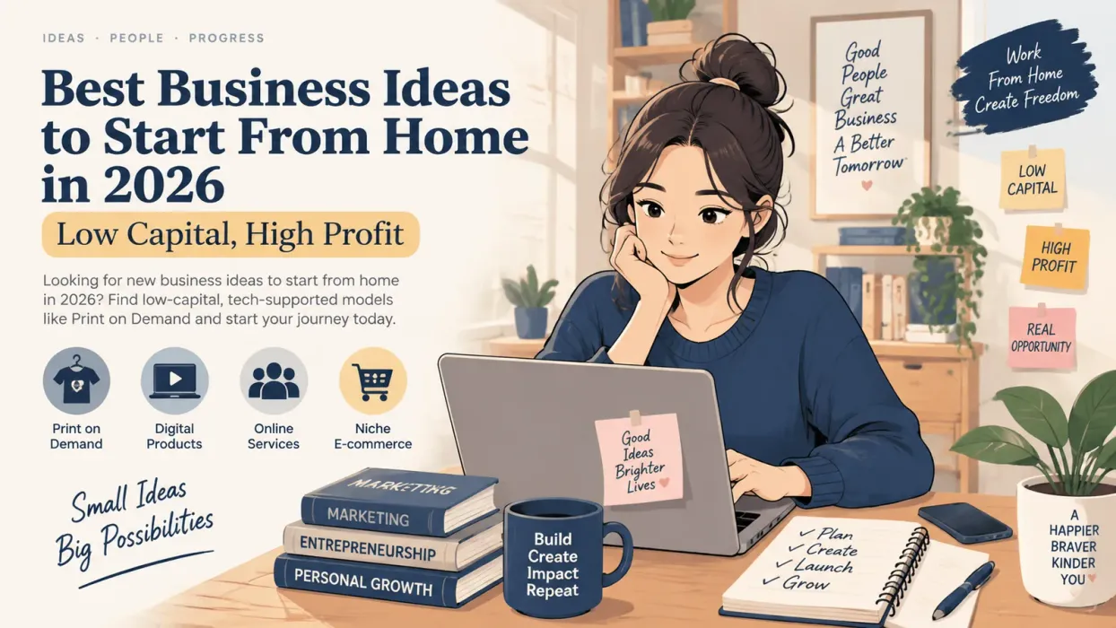 Best Business Ideas to Start From Home in 2026: Low Capital, High Profit - blog post