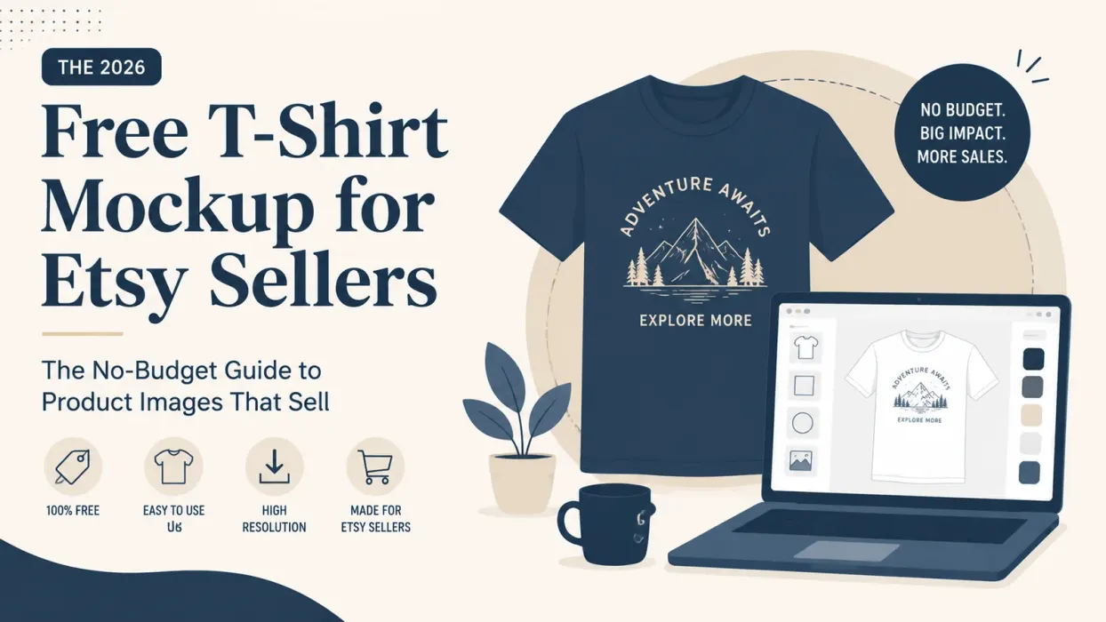 Free T-Shirt Mockup for Etsy Sellers: The 2026 No-Budget Guide to Product Images That Sell - blog post