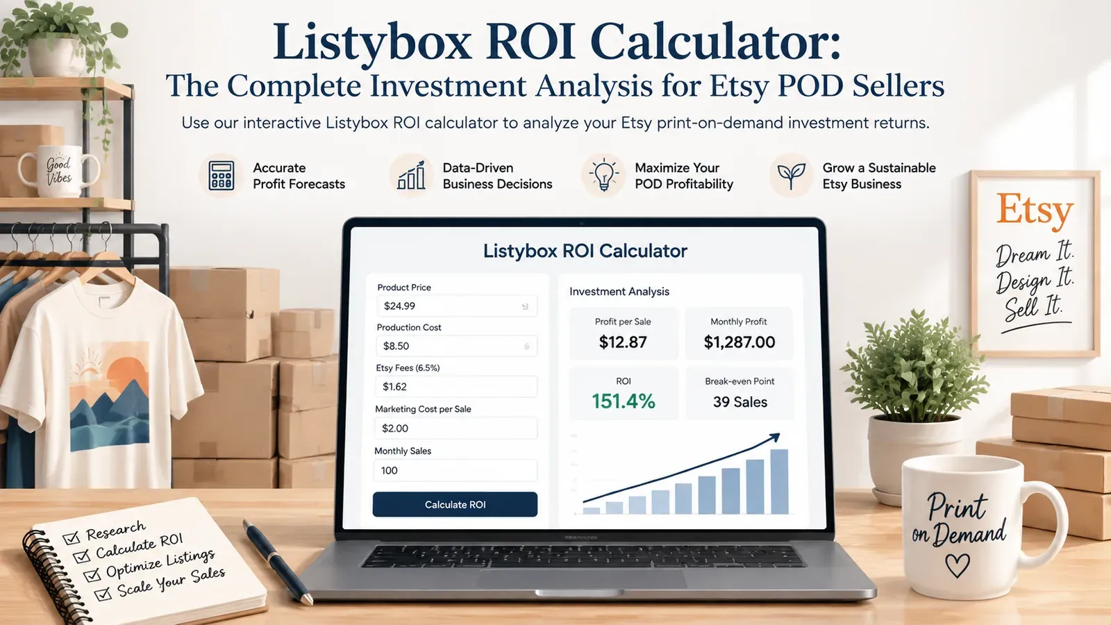 Listybox ROI Calculator: The Complete Investment Analysis for Etsy POD Sellers - post cover
