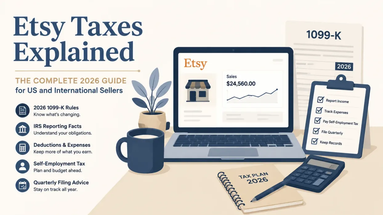 Etsy Taxes Explained: The Complete 2026 Guide for US and International Sellers - blog post