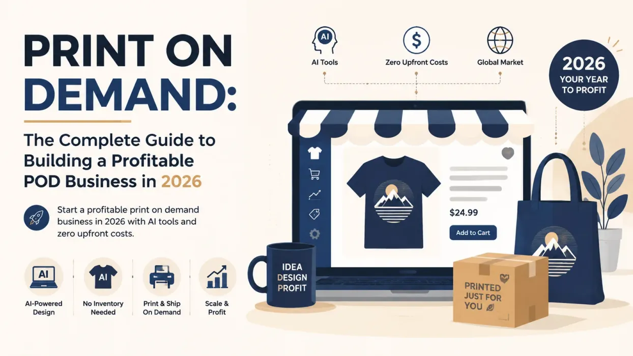 Print on Demand: The Complete Guide to Building a Profitable POD Business in 2026 - blog post