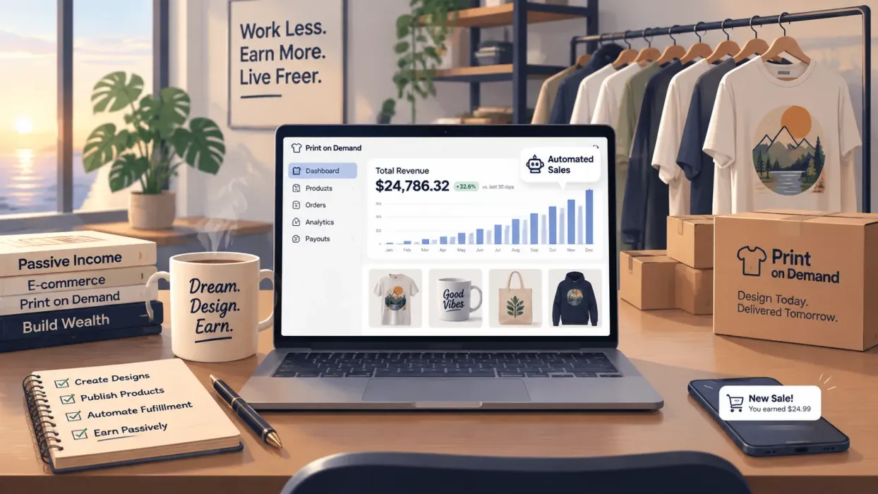Passive Income 2026: The Ultimate Guide to Building Wealth with Print on Demand - blog post